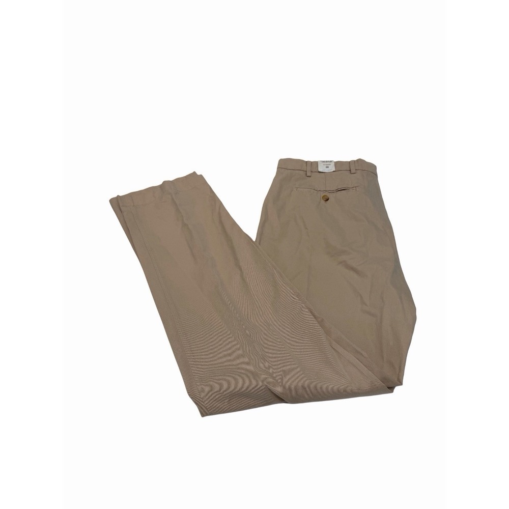 J.McLaughlin Taylor solid men's pants 100 Cotton Light Khaki Size 38x32 NWT